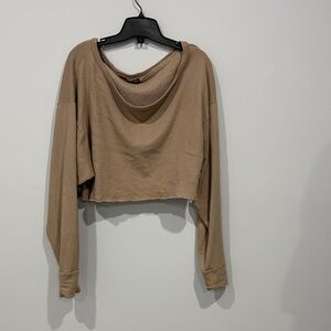 Tan Women's Cropped Top